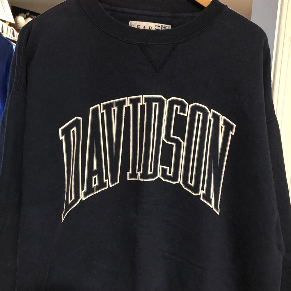 Vintage Davidson College Crewneck Sweatshirt